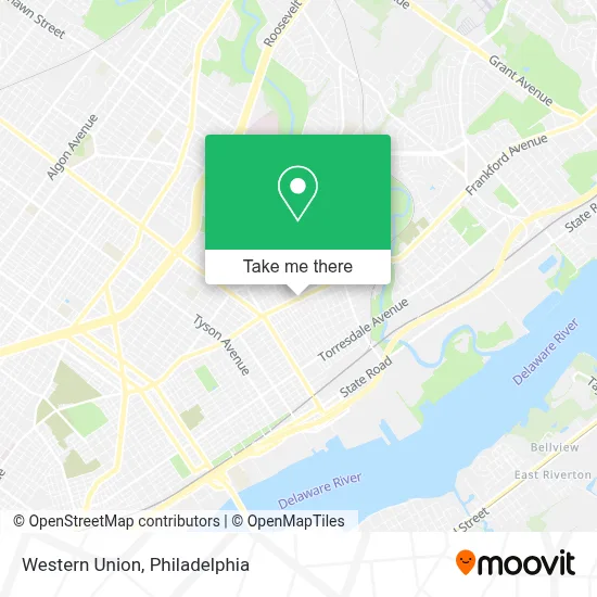 Western Union map