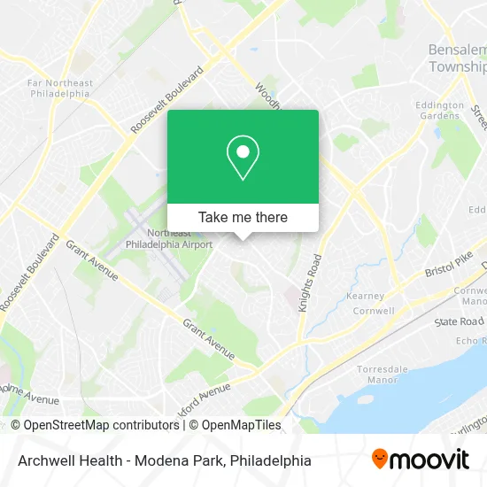 Archwell Health - Modena Park map