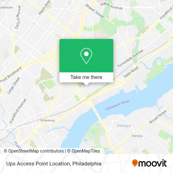 Ups Access Point Location map