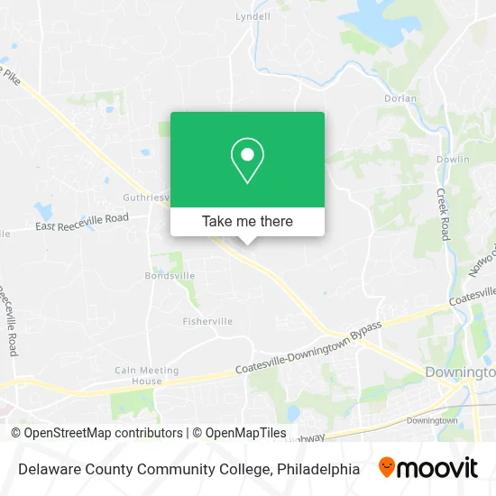 Delaware County Community College map