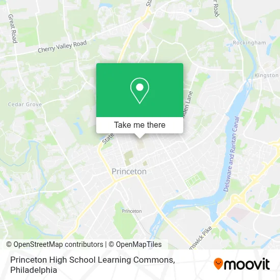 Princeton High School Learning Commons map