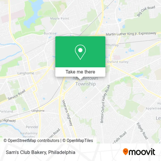 Sam's Club Bakery map