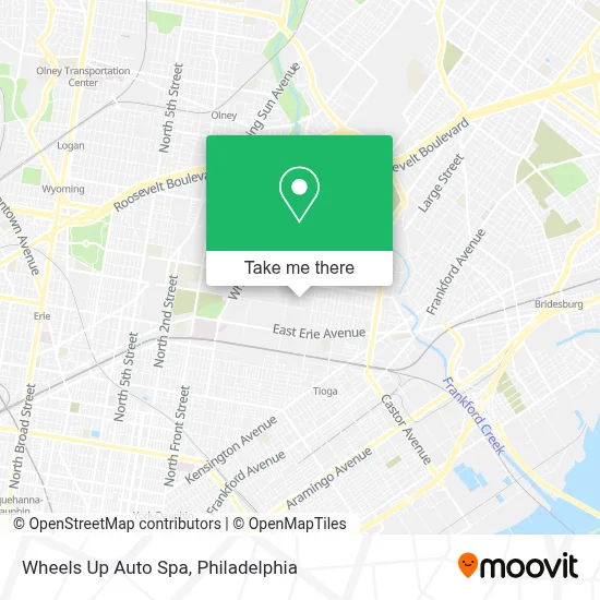 Wheels Up Auto Spa map