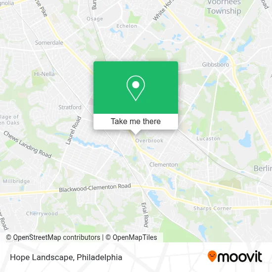 Hope Landscape map