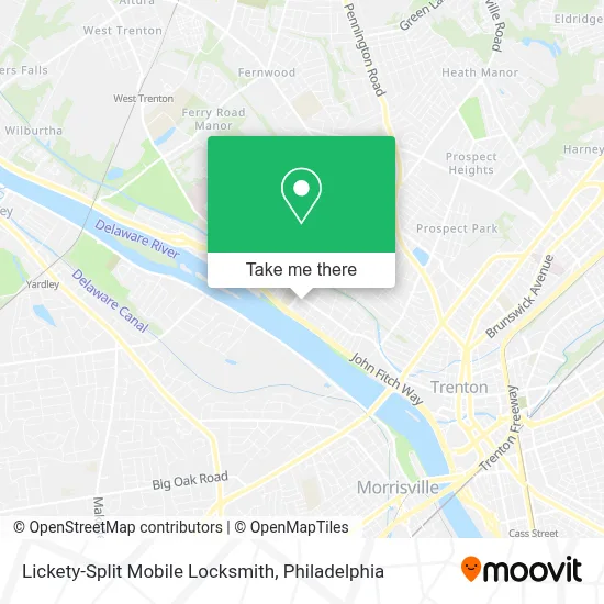 Lickety-Split Mobile Locksmith map