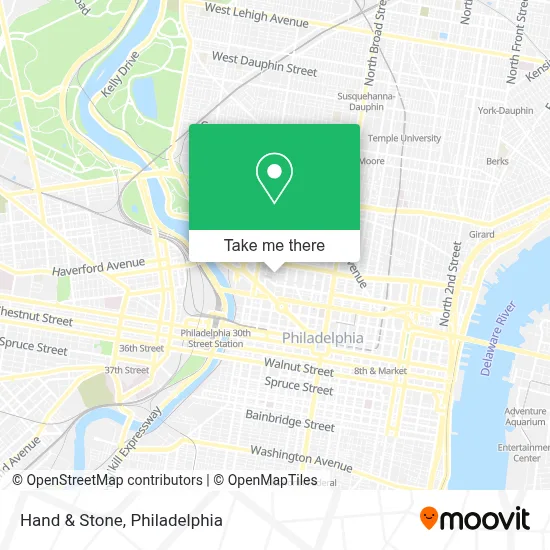 Hand & Stone map