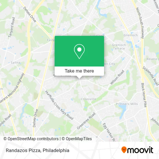 Randazos Pizza map