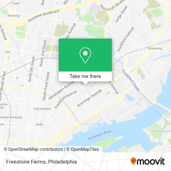 Freestone Farms map