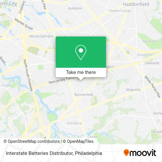 Interstate Batteries Distributor map