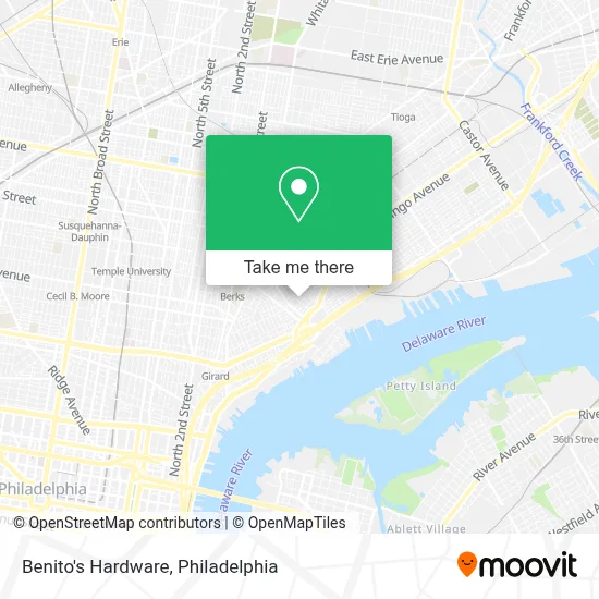 Benito's Hardware map