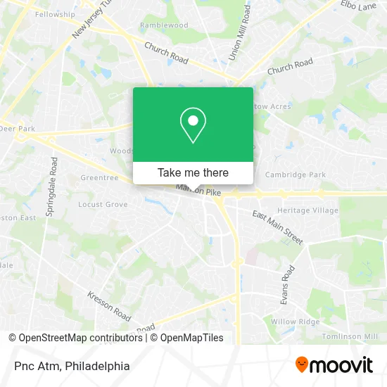 Pnc Atm map