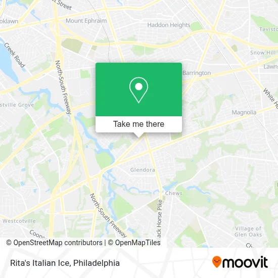 Rita's Italian Ice map
