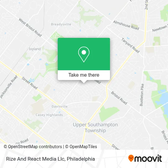 Rize And React Media Llc map