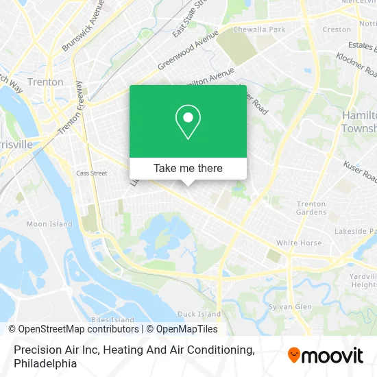 Precision Air Inc, Heating And Air Conditioning map