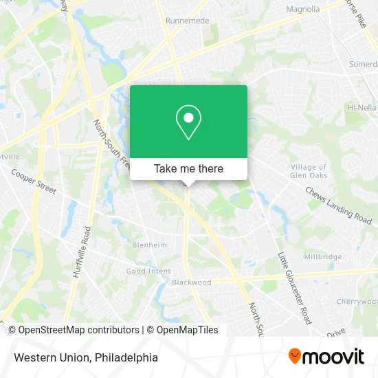 Western Union map
