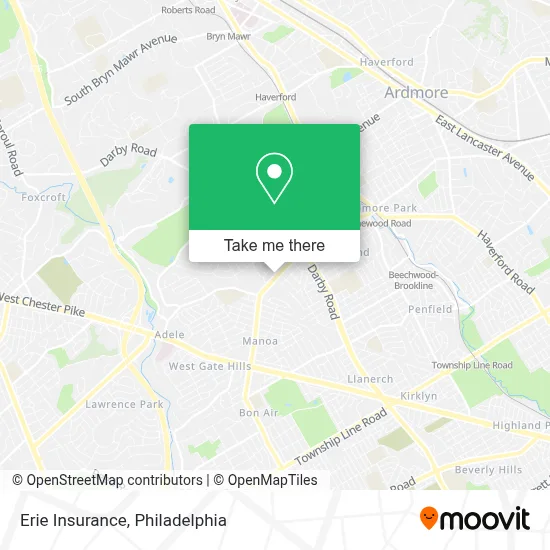 Erie Insurance map