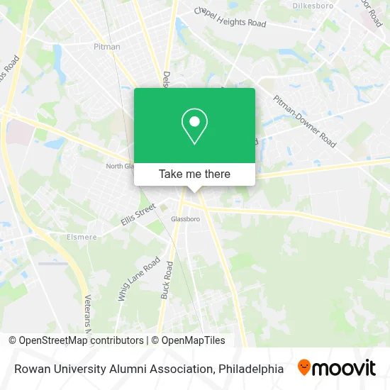 Rowan University Alumni Association map