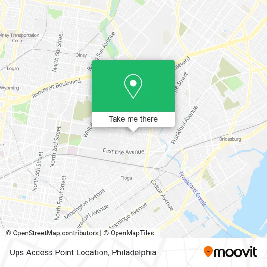Ups Access Point Location map