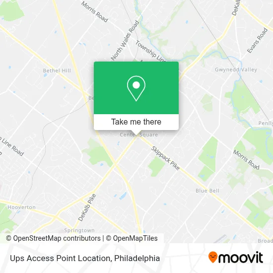 Ups Access Point Location map