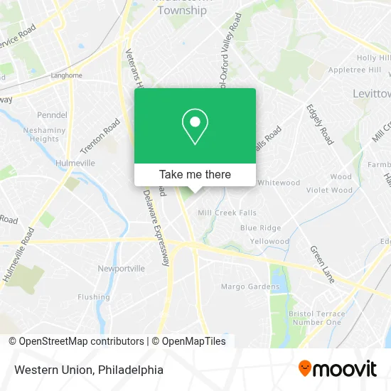 Western Union map