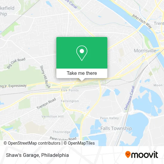 Shaw's Garage map