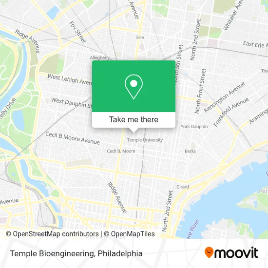 Temple Bioengineering map