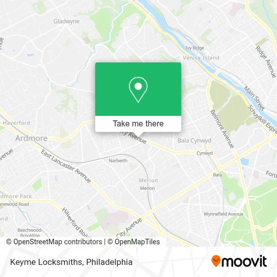Keyme Locksmiths map