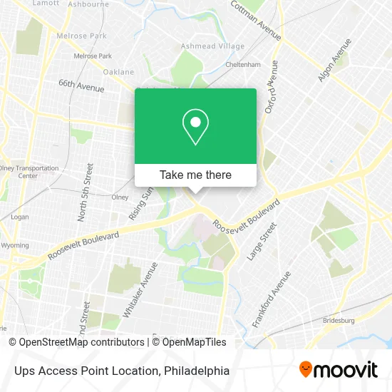 Ups Access Point Location map