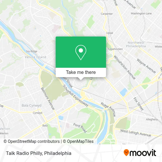 Talk Radio Philly map