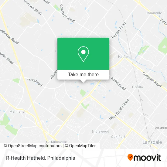 R-Health Hatfield map