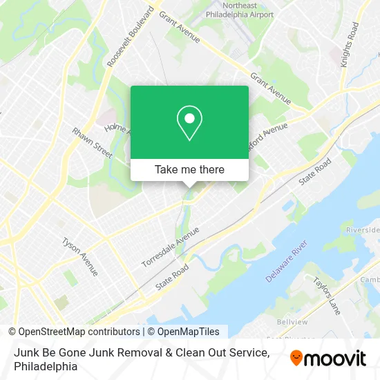 Junk Be Gone Junk Removal & Clean Out Service map