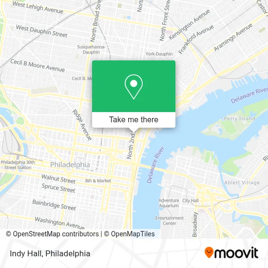 Indy Hall map
