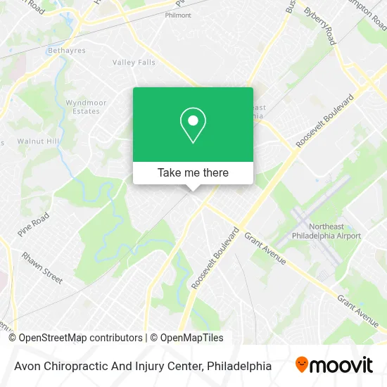 Avon Chiropractic And Injury Center map