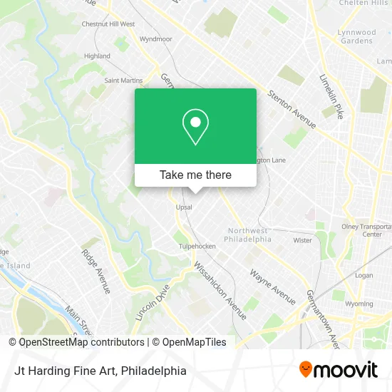 Jt Harding Fine Art map