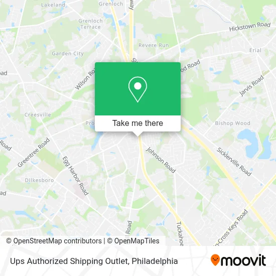 Ups Authorized Shipping Outlet map
