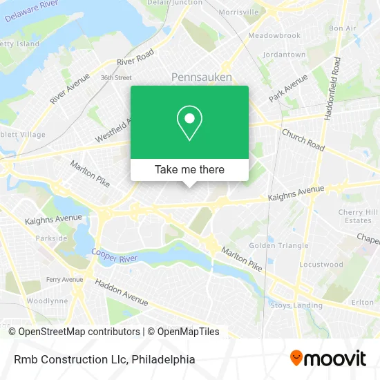 Rmb Construction Llc map