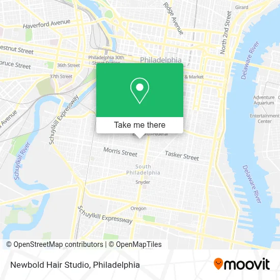 Newbold Hair Studio map