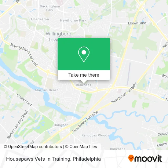 Housepaws Vets In Training map