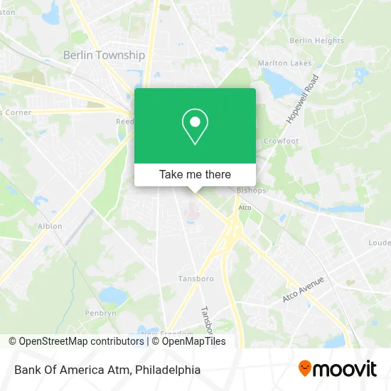 Bank Of America Atm map