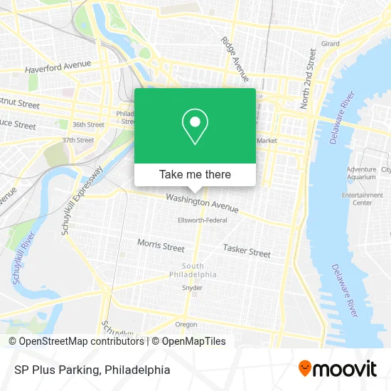 SP Plus Parking map