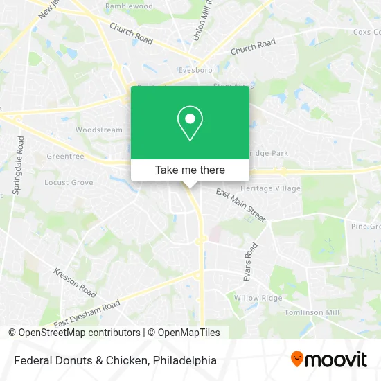 Federal Donuts & Chicken map