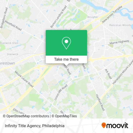 Infinity Title Agency map