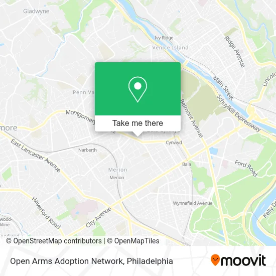 Open Arms Adoption Network map