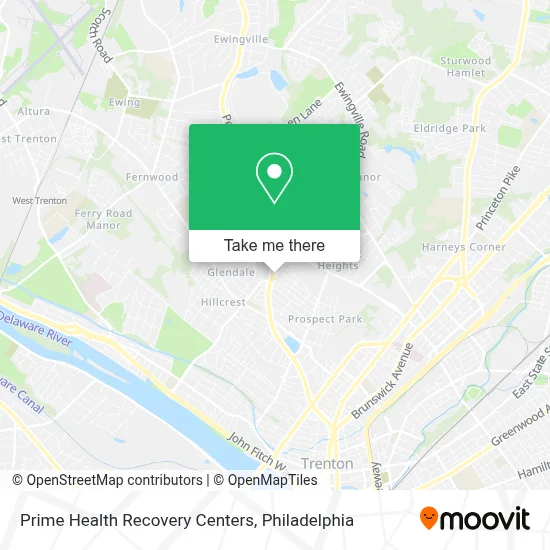 Prime Health Recovery Centers map