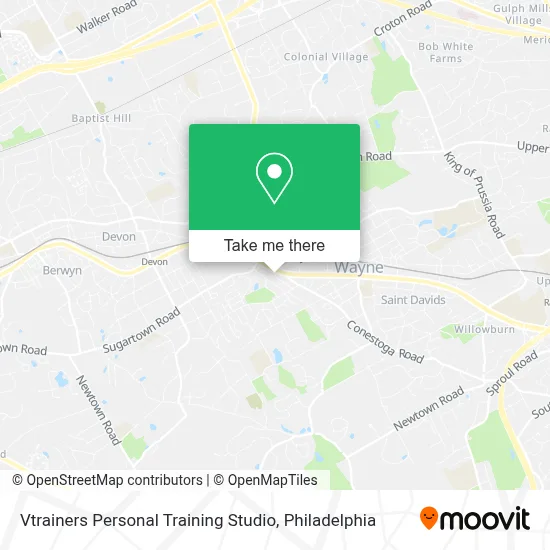 Vtrainers Personal Training Studio map