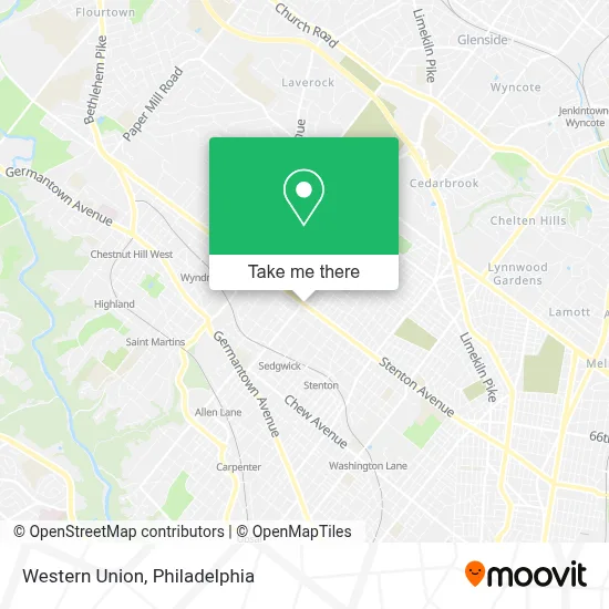 Western Union map
