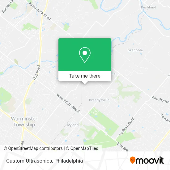 Custom Ultrasonics map