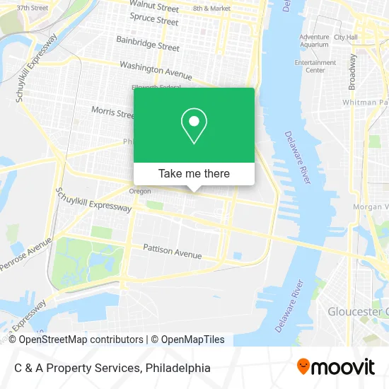 C & A Property Services map
