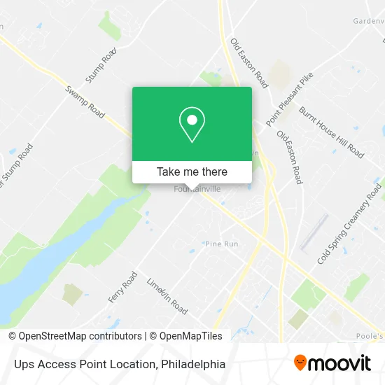 Ups Access Point Location map