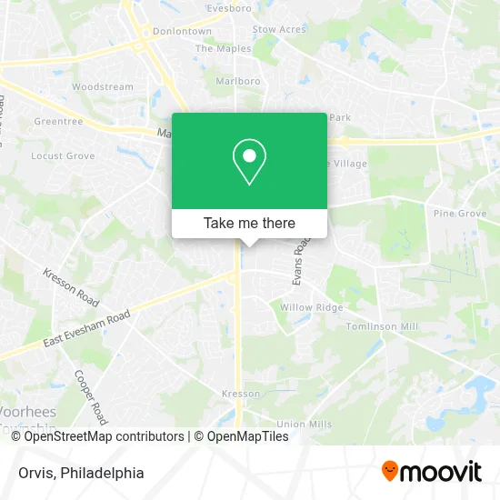 Orvis map